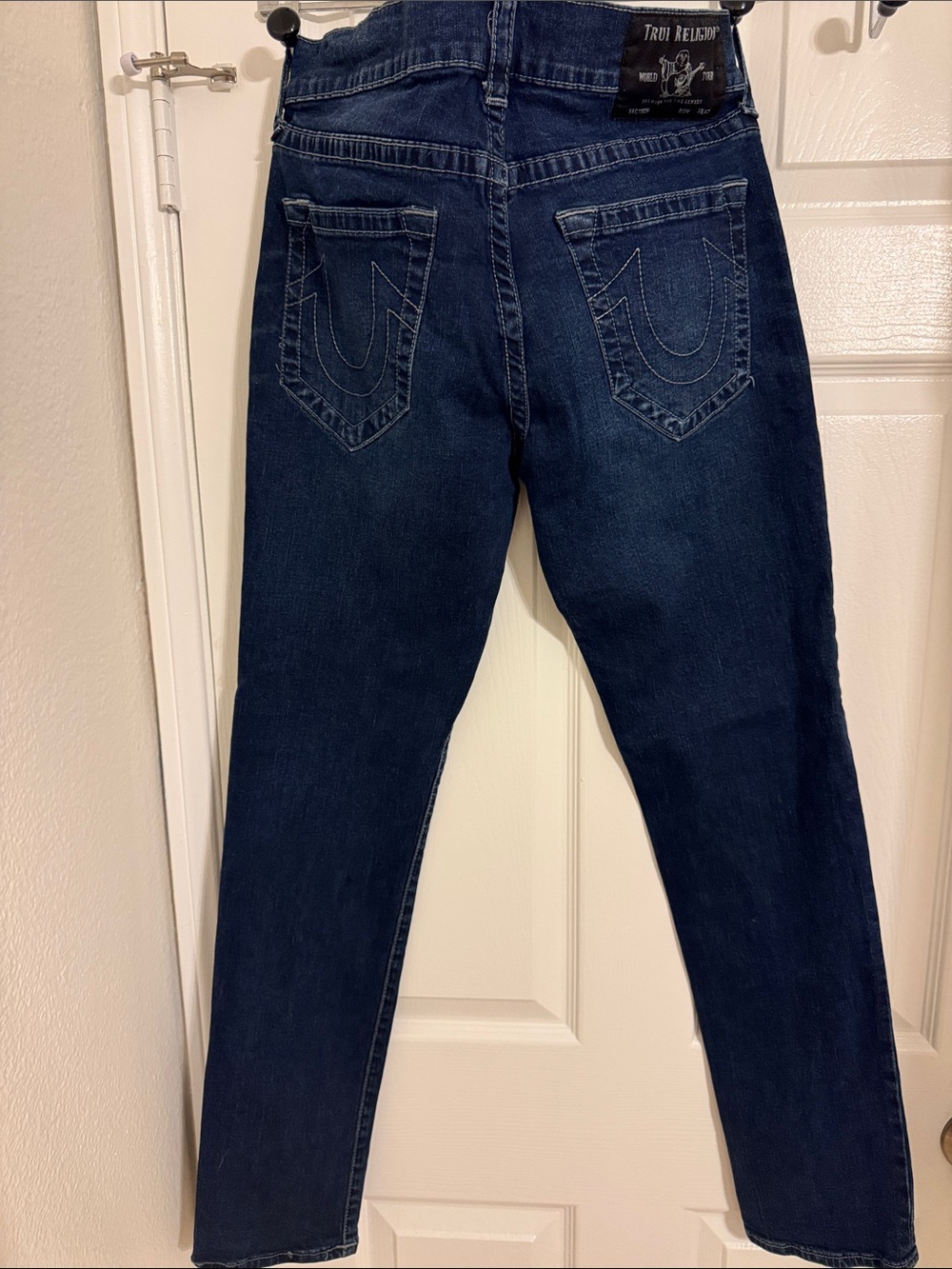True Religion Dark Indigo Straight Leg Jeans
